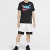 Nike T Shirts Men's Black Crew Neck Moderate Straight Fit CD1307-010