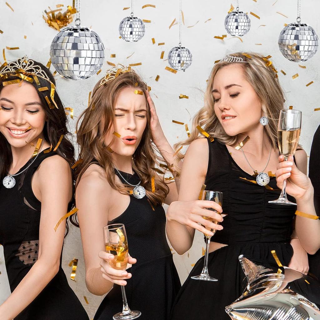 10/20Pcs Crafts Disco Ball Charm Novelty Mirror Disco Ball For Bracelet Making Disco DIY Keychain Earrings Necklace Pendant