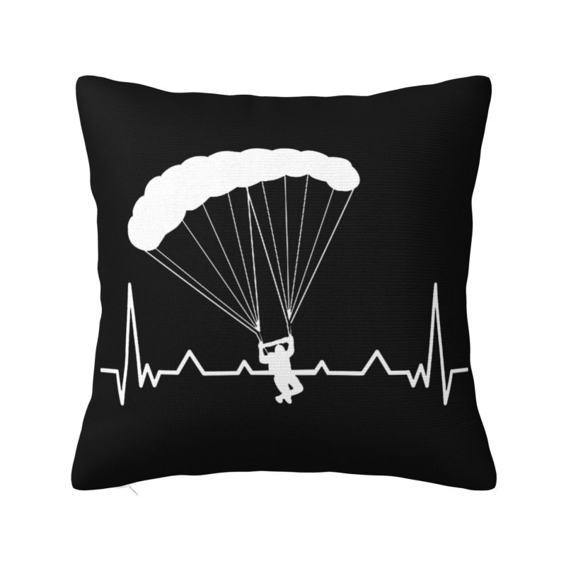 Evolution Paragliding Born To Fly Throw Pillow Case cm Decorative Paraglider Skydiving Cushion Cover Polyester Pillowcase