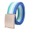 120cm Metel Buckle Belt Colorful Waistband Fashion Canvas Belt  Unisex