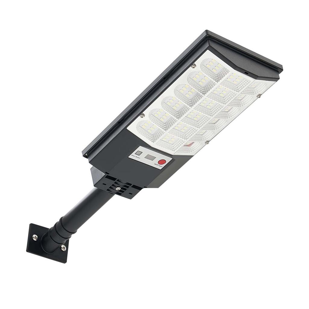 4 Pack 500W Solar Street Lights Outdoor, 50000LM, Commercial Parking Lot Lights Dusk To Dawn, LED Flood Security Lamp with Motion Sensor, IP65