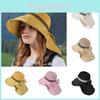 Summer Wide Brim Sun Hat For Women With Breathable Polyester Fabric And Neck Protection For Outdoor Activities
