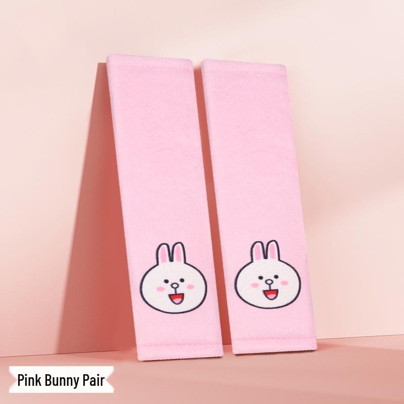 Cute Cartoon Seat Belt Shoulder Pad: Anti-Strangle & Wear-Protective Cover for Car, Pet Decoration