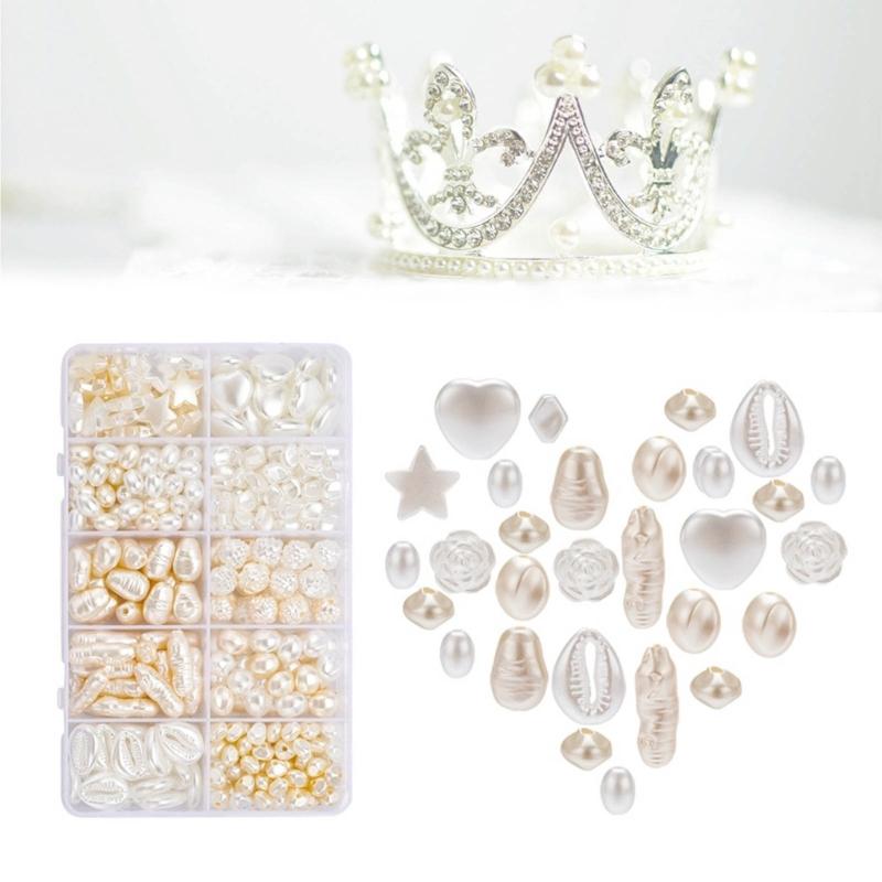 Faux Pearls Irregular Shape Loose Beads ABS Imitation Pearl for Jewelry Making DIY Necklace Bracelet Craft Needlework