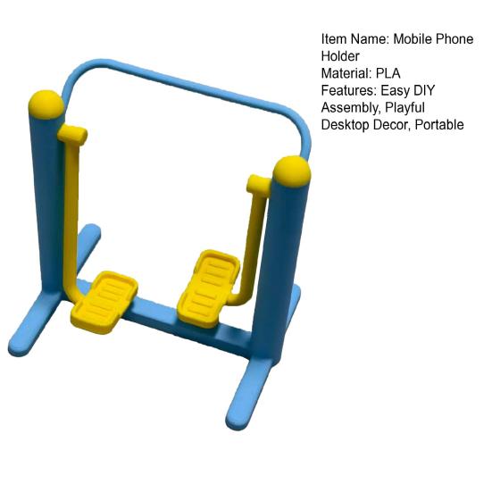 Mobile Phone Holder Multi-Angle Adjustable Stand for Phones 3D Printed Exercise Equipment Shape Creative Desktop Holder Fun Gift