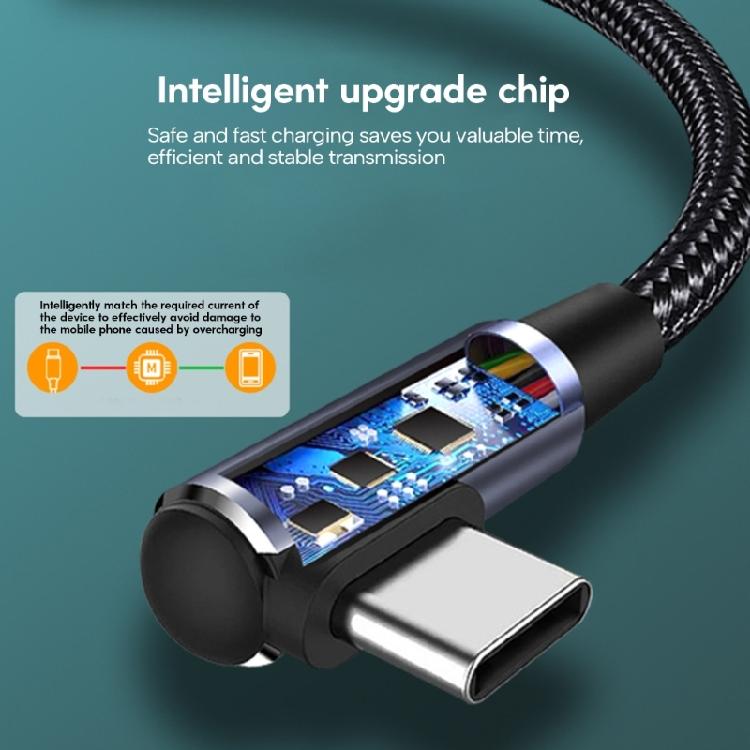 USB C to C 100W Cable Fast Charging 90 Degree Bendable Type-C Cord 480Mbps Fast