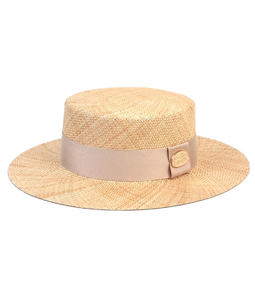 Yunibeosyeolkemiseuteuli Ivory Line Bau Flat Fedora Panama Hat