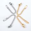 50pcs 10pcs Stainless Steel Extended Extension Tail Chain Lobster Clasps Connector Bracelet Necklace DIY Jewelry Making Finding