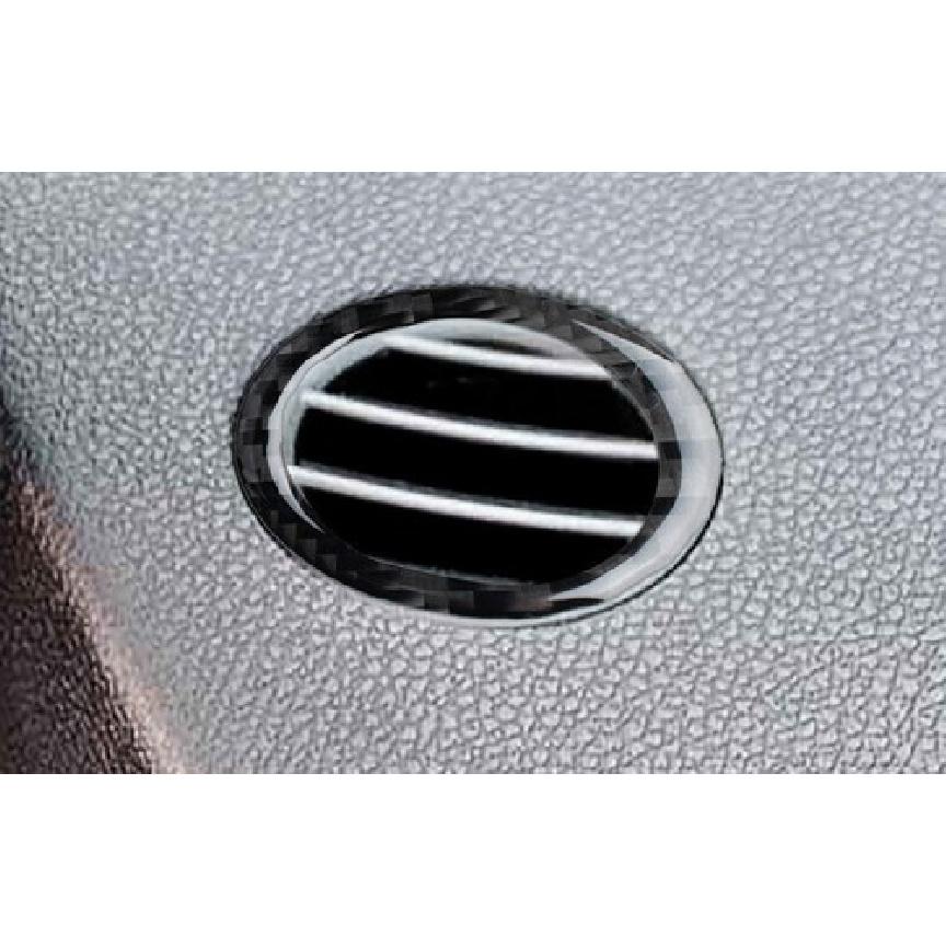 Real Carbon Fiber Cover Trim Dashboard Side Outlet Vent For Benz GLE GLS 2016-19