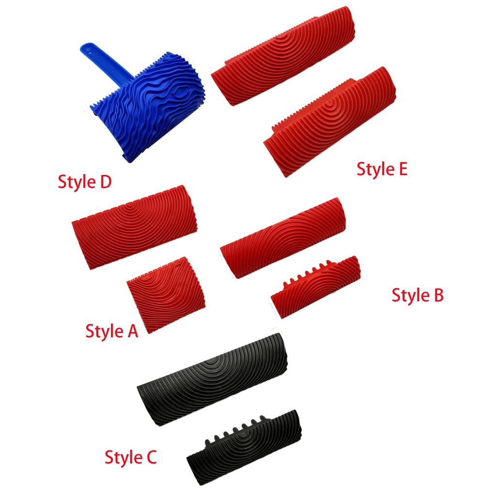 2 Piece Wood Grain Painting Tool Set, Color Looks Like Wood, Wear Resistance, Empaistic Wood Texture Grain Tool for Art Paints