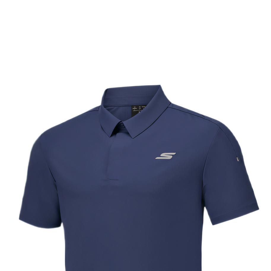 Skechers Comfortable Sports Series SKX Soft Simple Fashion Short Sleeve Polo Shirt Men Tops P325M047-02MZ