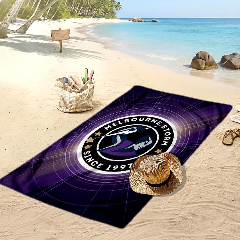 Melbourne Storm Print Strandtuch Weich Tragbar Schnell?Trockenes Handtuch für Pool Sommerurlaub Outdoor Sport