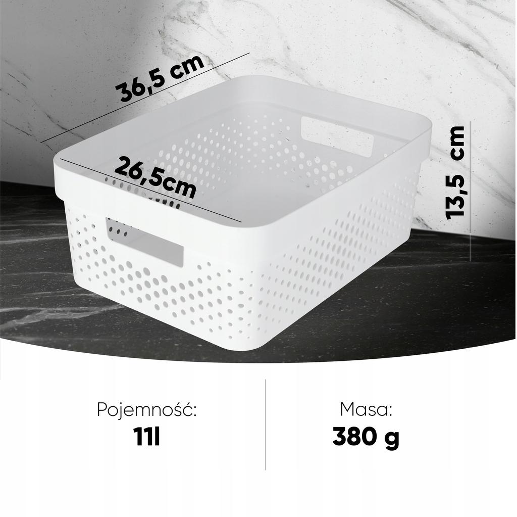 Curver Basket Container Box Organizer Set 3x