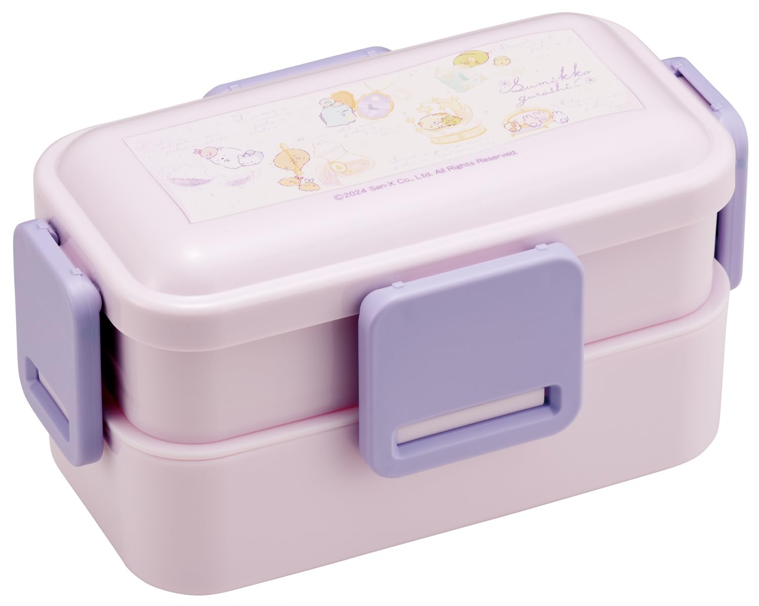 

Skater Bento for Soft Made in Sumikko Gurashi Omajinai PFLW4AG Box, 2-Tier, 600ml, Women, Antibacterial, Filling, Dome-Shaped Lid, Japan, (Charm)