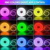 Bluetooth Control Party Decoration Lamp IP67 Waterproof Lexible Ribbon Rope Light RGB LED Neon Strip Light