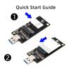 Cablecc Key-B M.2 NGFF WWAN to USB 3.0 Adapter Riser Card with SIM Slot for 3G4G5G LTE Wireless Module Modem Card