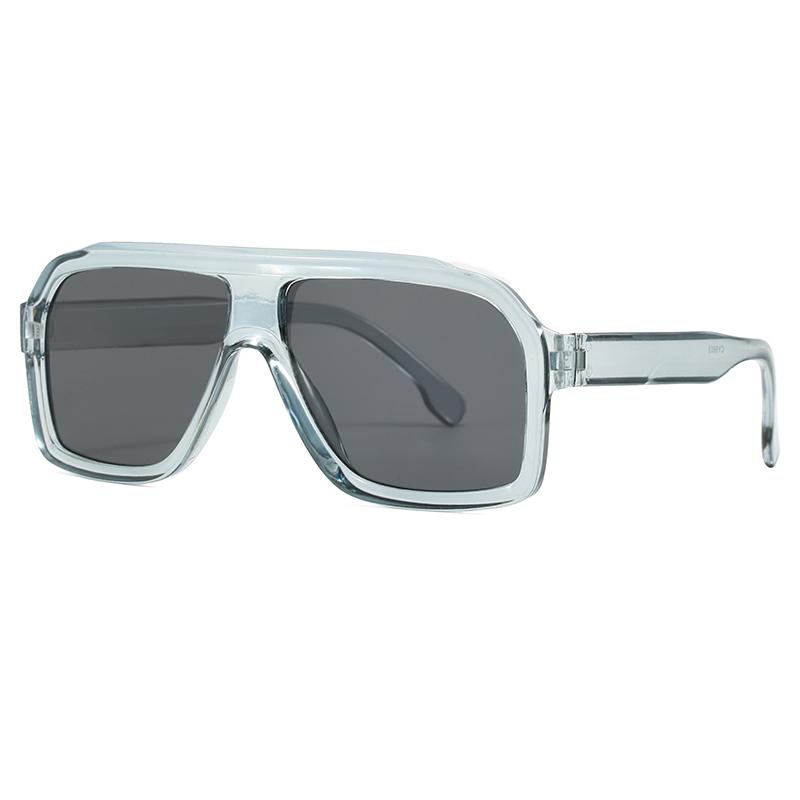 6pcs Oversized Square Sunglasses Women Men Thick Frame Brand Eyewear Fashion Chic Polygon Sun Glasses Black Shades