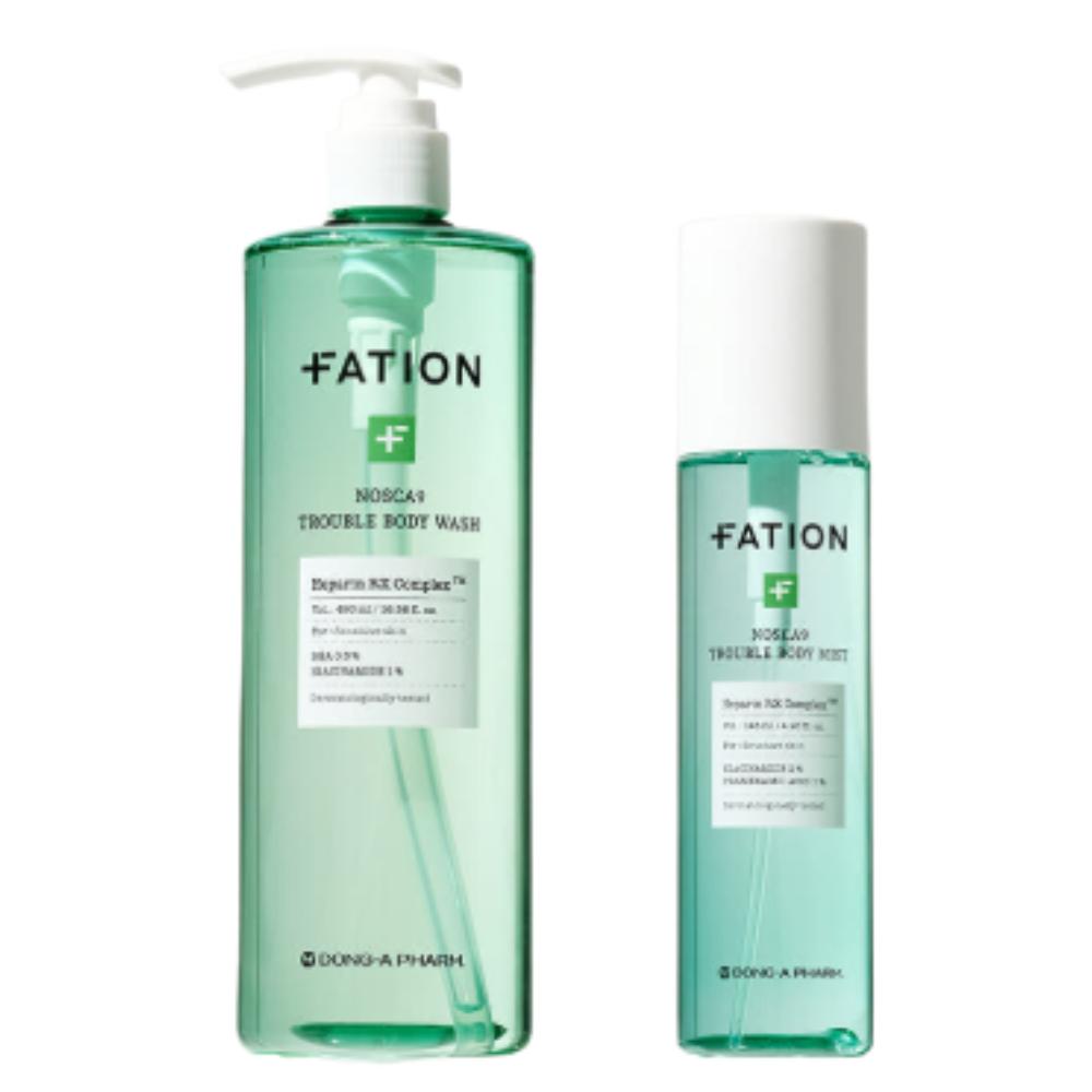 Fation Nosca9 Trouble Body Care (Body Wash 490ml + Body Mist 145ml)