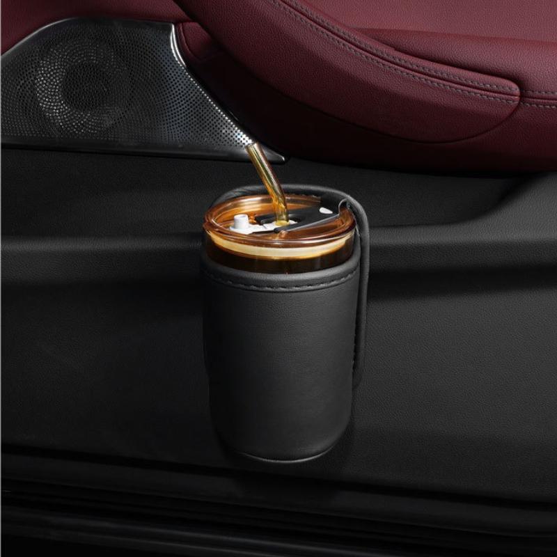 SEAMETAL Universal Car Door Cup Holder Box Back Clip Design Drink Rack Storage Bin Car Seat Back Water Cup Box Organizer Pocket