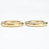 JIL SANDER 925 Oval Hoop earring Gold colorUsed