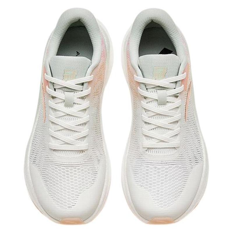 Anta Champion Series Anti-Slip Wear-Resistant Low-Top Running Shoes Women's White Pink Green Sneakers 122335582S-3