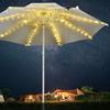 Umbrella Lights Outdoor Patio Solar Umbrella Lights Patio Decor Waterproof Outside Decor With 8 Modes For Porch Parasol Deck