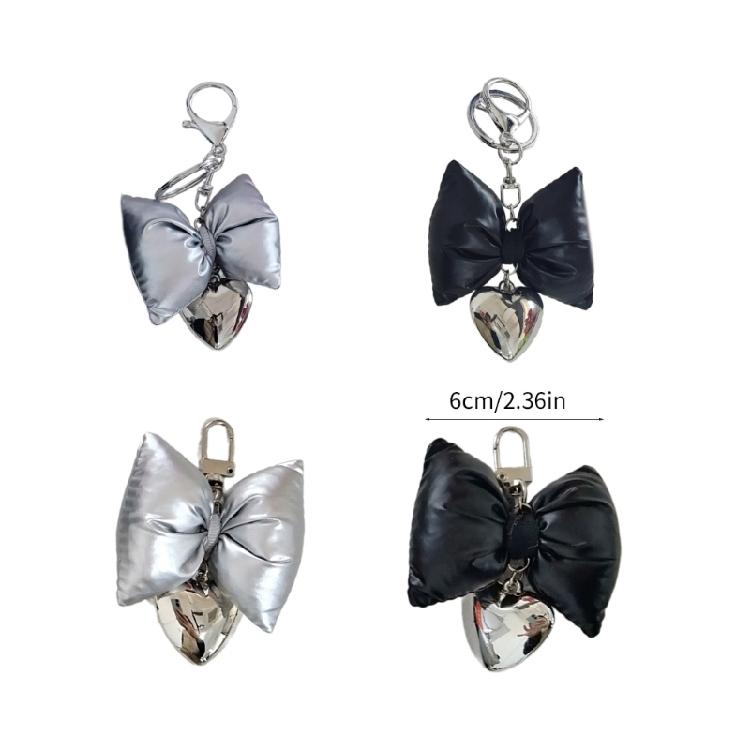 Schicker Schleife Herz Handy Lanyard Handgelenkschlaufe Unisex Schleife Rucksack Anhänger Schmuck