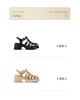 Deconstructing Aesthetics: Women's Sandals Summer Genuine Leather Weaving Baotou Back Hollow Thick Bottom Pig Cage Shoes Roman Half Sandals for Women