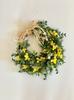Mimosa Spring Wreath Artificial Flower Natural Wreath W25cm X H25cm X 7cm Mimosa Spring Wreath Lulu's Size Lulu's-2096