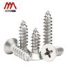 304 Stainless Steel Phillips Flat Head Self-Tapping Screws