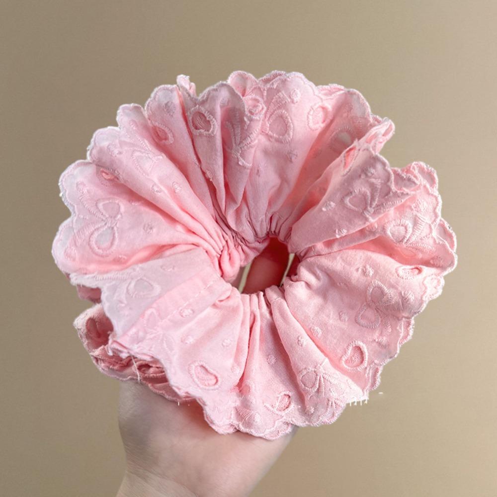 Flower Shape Elastic Hair Bands Hair Tie Exaggerated Hair Rope  Ladies