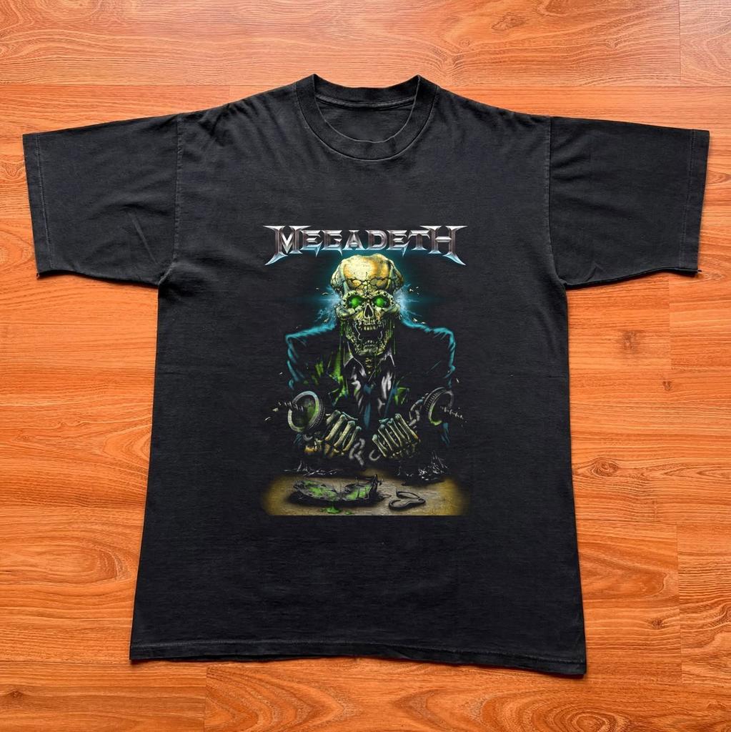 Megadeth Vic Rattlehead Graphic Unisex Black T-shirt, Size S-5XL