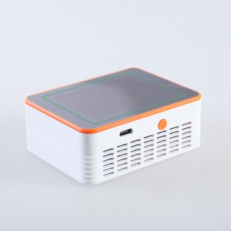 Air Quality Pollution Meter HCHO TVOC CO CO2 PM2.5 PM10 Temperature Humidity Meter with Buzzers Tester Color Display