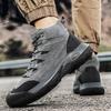 Fashion 2024Men Platform Designer Boots Fashion Desert Genuine Leather Boot New Comfy Non-slip Hiking Shoe High Top All-match Work Boots