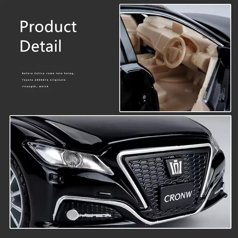 1/32 Toyota CROWN Alloy Car Model Diecasts & Toy Vehicles Metal Toy Car Model Simulation Sound Light Collection Gift