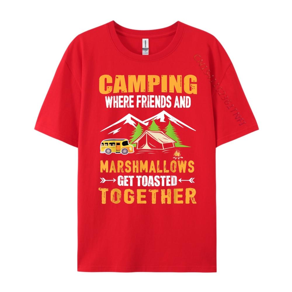 Camping Where Friends And Marshmallows Get Toasted Together Unisexs Korean Fashion Unisexs Gifts Hip Hop Loose
