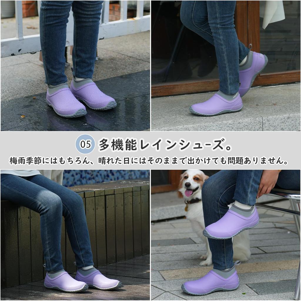 Rubber Rain Neoprene Rain Rain Waterproof Short Suitable for Sunny and Rainy Rainy [Jollywalk] Women's Boots, Boots, Women's Shoes, Shoes, Boots,