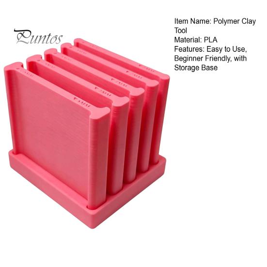 Jewelry Making Kits 1 Set Polymer Clay Thickness String Rollers, Rolling Guide 0.5-5mm, with Storage Ceramic Modeling Tools Base, Strip Roller