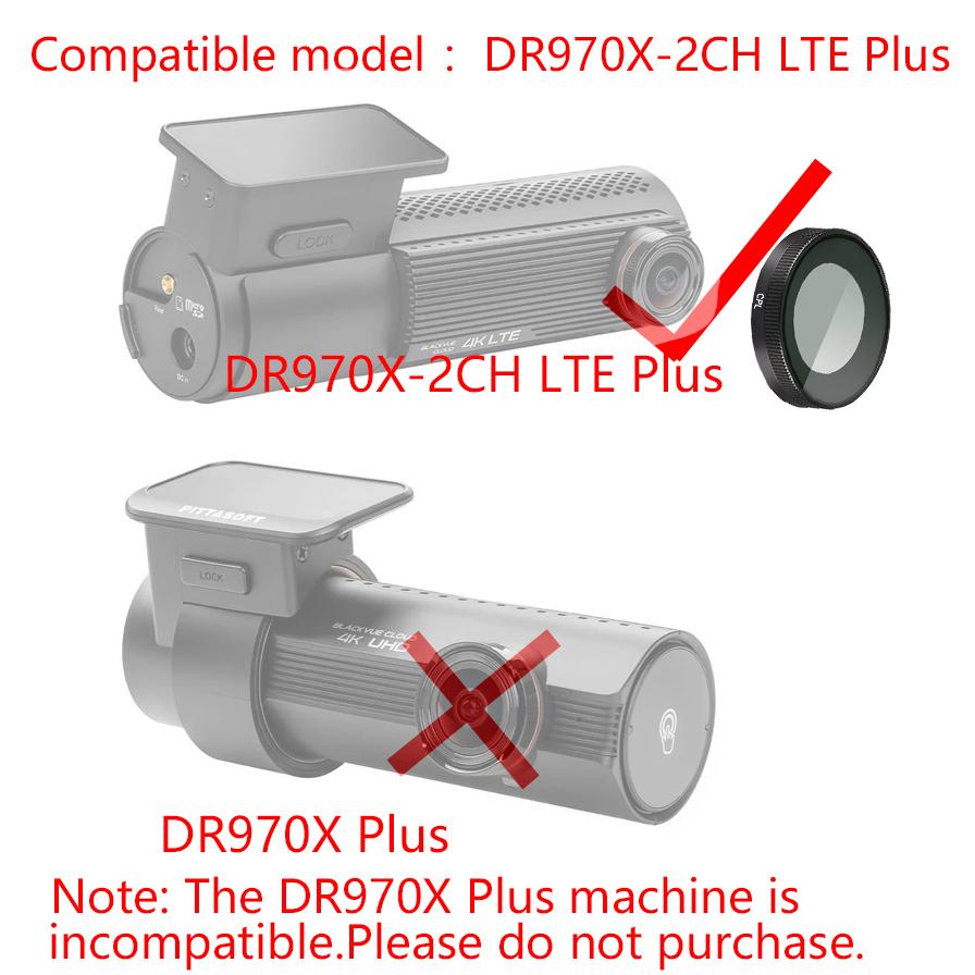 For BLACKVUE Dash Camera DR970X-2CH LTE Plus HD CPL filter Reduce Glare Reflect / Rear Rear Cam CPL
