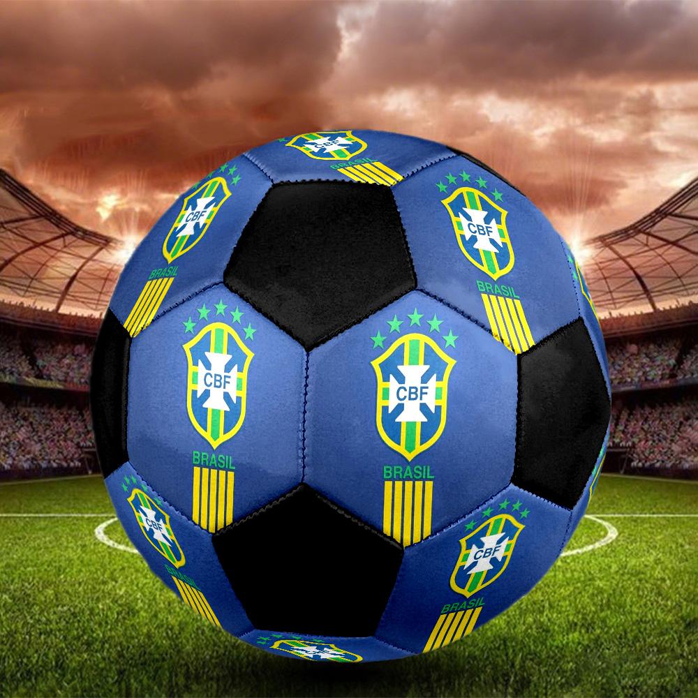 Cbf Pallone da Calcio a 5 Colorato Cucito a Macchina PVC Taglia 5 Pronto per Allenamento di Squadra e Competizione Durevole Alta Rimbalzo Fresco Regalo Sportivo