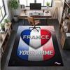 Crystal Velvet Rug France national football team Print Custom Name Text Floor Mat Home Decor