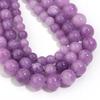 6 8 10mm Natural Stone Chalcedony Beads Light Purple Round Loose Spacer Beads For Jewelry Making DIY Necklace Bracelets Findings