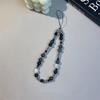 Ins Y2K Heart Phone Charm Strap Flower Bead Pendant Korean Girl Accessories Hanging Rope
