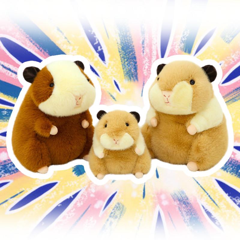 Plush Guinea Pig Toy Sitting Cavy Doll Stuffed Animal Cartoon Home Decor Gift
