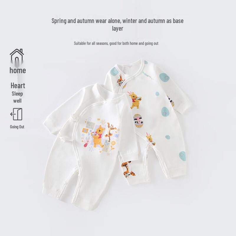 Disney Baby 100% Cotton Long-Sleeve Bodysuit Romper
