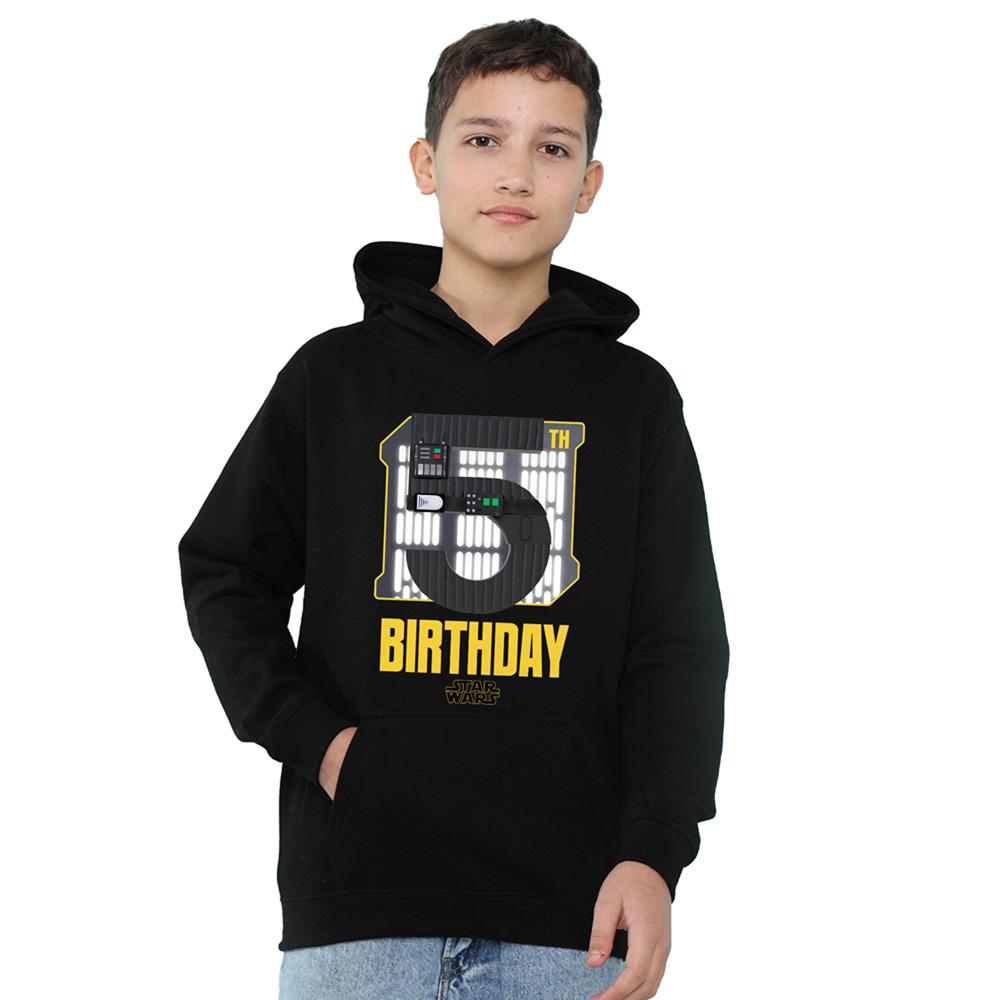 Star Wars Childrens/Kids Darth Vader Space 5th Birthday Hoodie