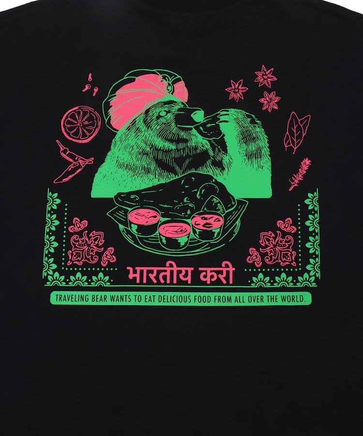 Titicaca Indian Curry Bear Free OSJBB067 T-Shirt, Unisex, Size, Black,