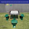 Qiuqiao Outdoor Stainless Steel Multi-Game Table