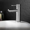 SUS304 Stainless Steel Single-Hole Hot/Cold Bathroom Basin Faucet