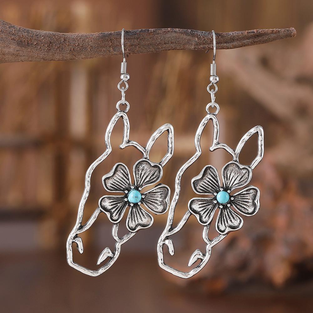 Новые серьги-подвески с полым рисунком животных Нишевые серьги для женщин